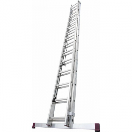 KRAUSE Алюминиевая двухсекционная лестница выдвигаемая тросом 2Х16 ступ. (арт. 031525)