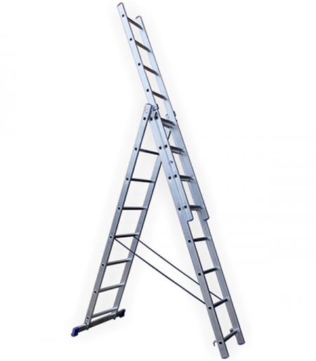 STAIRS Универсальная трехсекционная лестница 3х8 ступ. (арт. AL308)