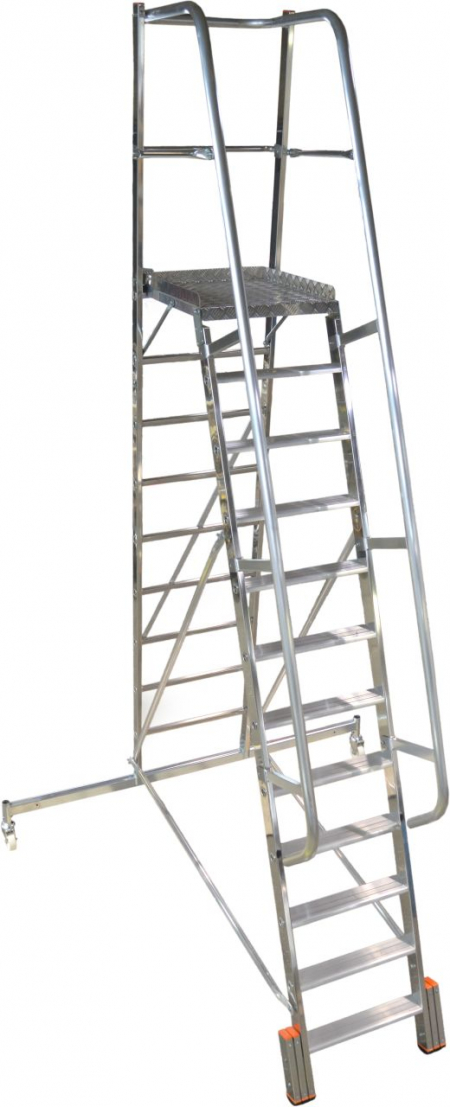 KRAUSE Stabilo Vario Kompakt Лестница с платформой 12 ступ. траверса 2000 (арт. 833365)
