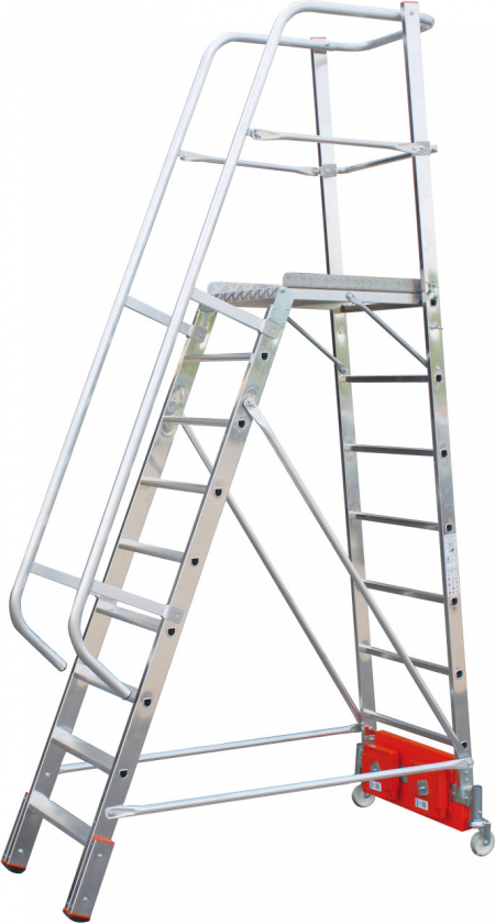 KRAUSE Stabilo Vario Kompakt Лестница с платформой 9 ступ. траверса 750 (арт. 833044)
