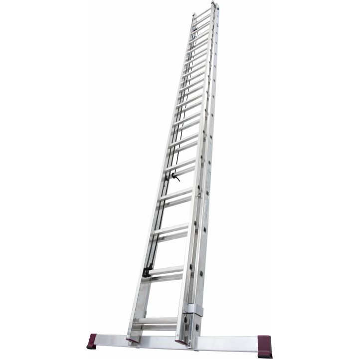 KRAUSE Алюминиевая двухсекционная лестница выдвигаемая тросом 2Х14 ступ. (арт. 030511)
