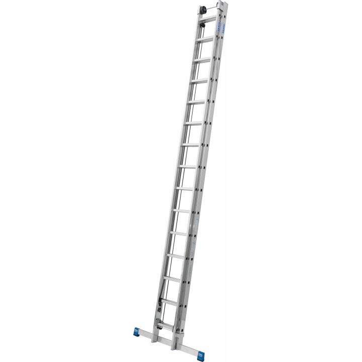 KRAUSE Stabilo Двухсекционная выдвижная лестница с тросом 2Х15 ступ. (арт. 133847)