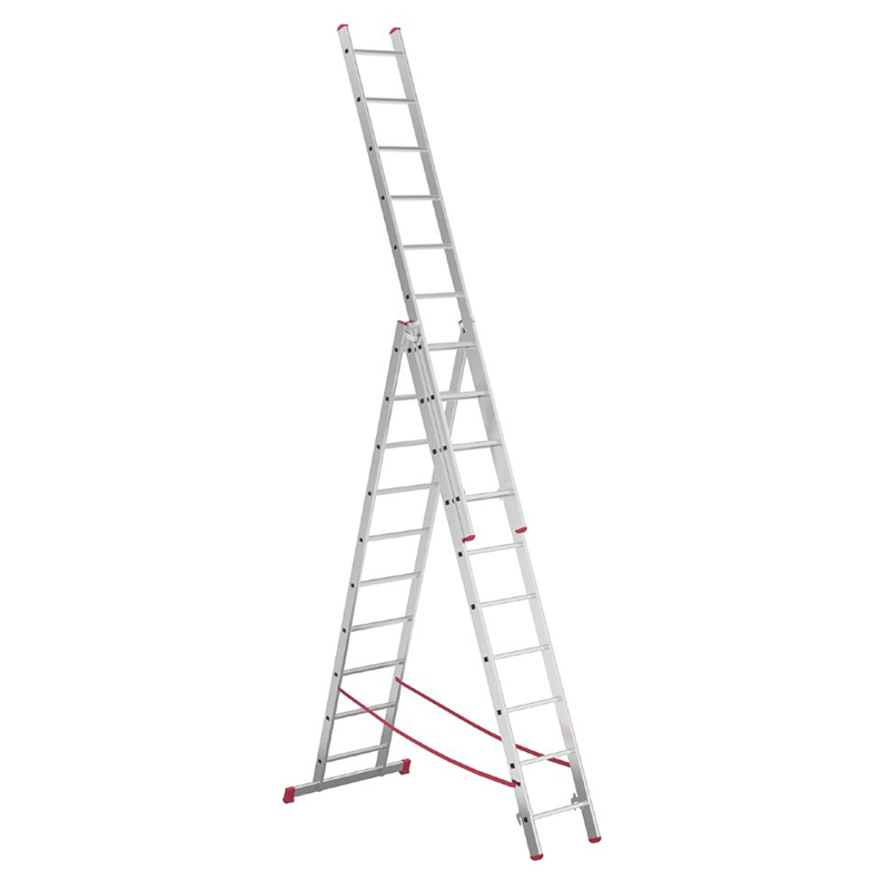 ALPOS Алюминиевая 3-секционная лестница-стремянка 3Х10 ступ. (арт. 4410)