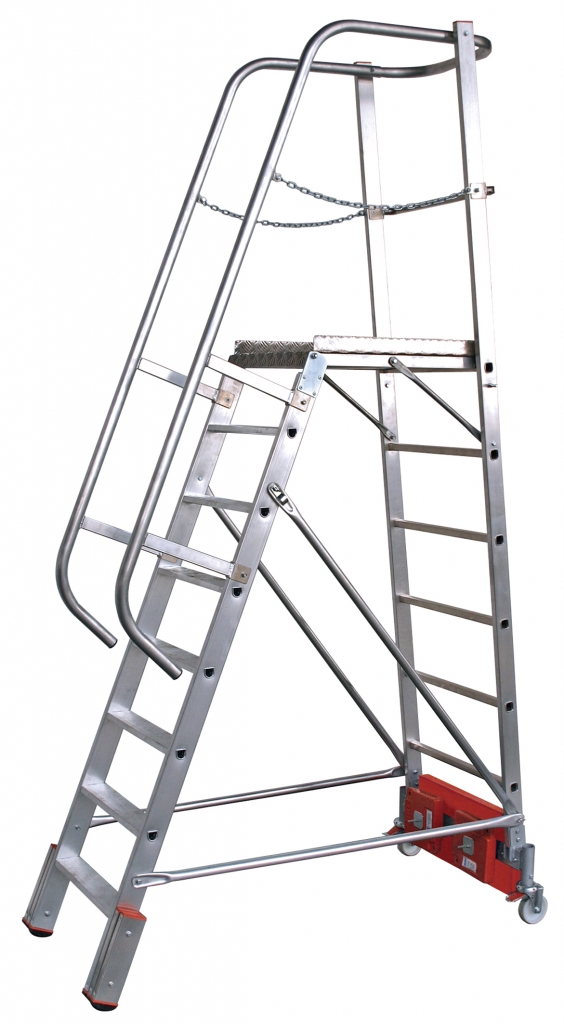 KRAUSE Stabilo Vario Kompakt Лестница с платформой 8 ступ. траверса 1365 (арт. 833143)