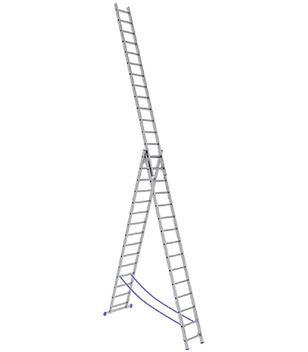 STAIRS Универсальная трехсекционная лестница с усиленным профилем 3х14 ступ. (арт. ALP314)