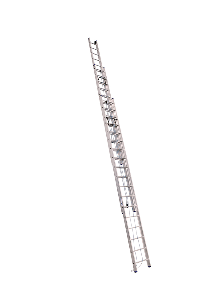 ALUMET Лестница трёхсекционная 3Х20 ступ. проф. с канатной тягой серия SR3, (арт. 3320)
