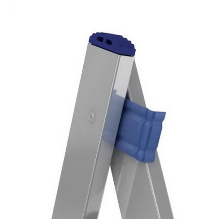 ALUMET Алюминиевая двухсекционная лестница широкий профиль 2Х18 ступ. (арт. 6218)