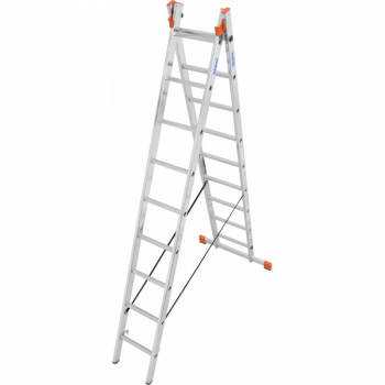 KRAUSE Dubilo Универсальная двухсекционная лестница 2Х9 ступ. (арт. 129475)