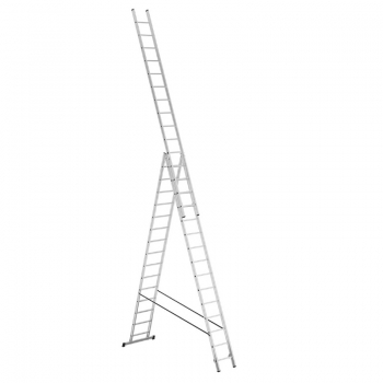 ALPOS Алюминиевая 3-секционная лестница-стремянка 3Х15 ступ. (арт. 3815)