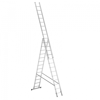 ALPOS Алюминиевая 3х-секционная лестница-стремянка 3Х13 ступ. (арт. 3813)