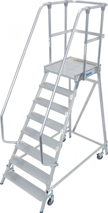 KRAUSE Stabilo Односторонняя передвижная лестница с платформой 8 ступ. (арт. 820181)