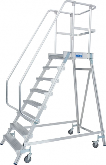 KRAUSE Stabilo Односторонняя передвижная лестница с платформой 8 ступ. (арт. 820181)