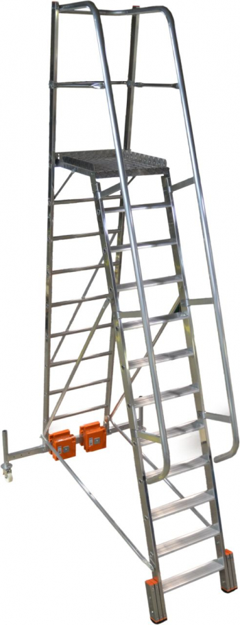 KRAUSE Stabilo Vario Kompakt Лестница с платформой 12 ступ. траверса 1365 (арт. 833174)
