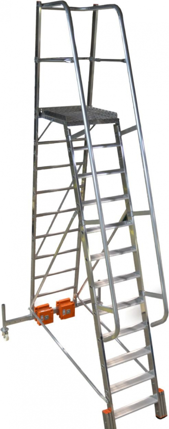 KRAUSE Stabilo Vario Kompakt Лестница с платформой 9 ступ. траверса 1365 (арт. 833150)