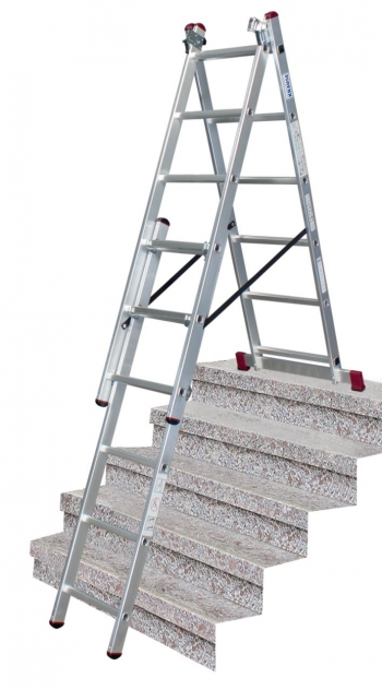 KRAUSE Corda Алюминиевая лестница с доп. функцией 3Х7 ступ. (арт. 013378)