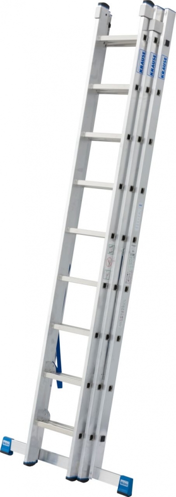 KRAUSE Stabilo Профессиональная 3х-секционная лестница с доп.функцией 3Х9 ступ. (арт. 133755)