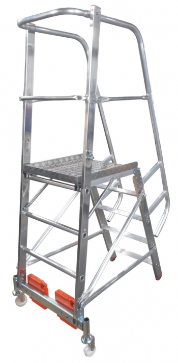 KRAUSE Stabilo Vario Kompakt Лестница с платформой 5 ступ. траверса 750 (арт. 833006)