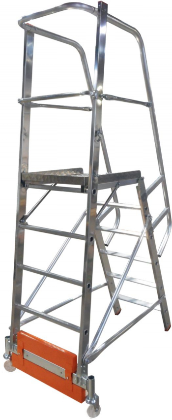 KRAUSE Stabilo Vario Kompakt Лестница с платформой 6 ступ. траверса 750 (арт. 833013)