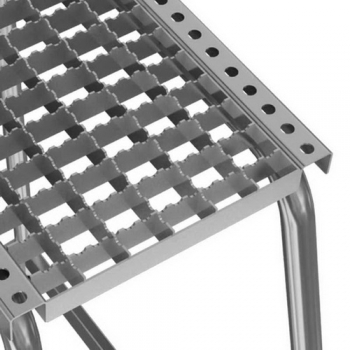 KRAUSE Подставка алюминиевая с решетчатыми ступенями 2 ступ. (арт. 805324)