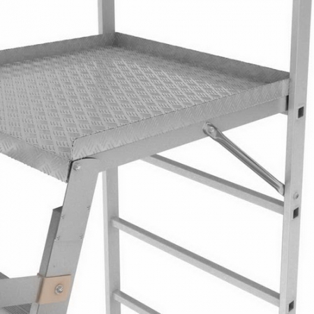 KRAUSE Stabilo Vario Kompakt Лестница с платформой 10 ступ. траверса 1365 (арт. 833167)