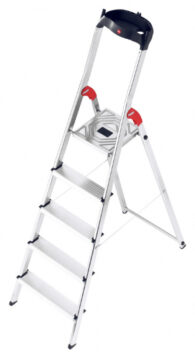 Стремянка алюминиевая Hailo L60 5 ступеней EasyClix