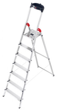 Стремянка алюминиевая Hailo L60 7 ступеней EasyClix