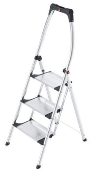 Стремянка алюминиевая Hailo K100 3 ступени TopLine